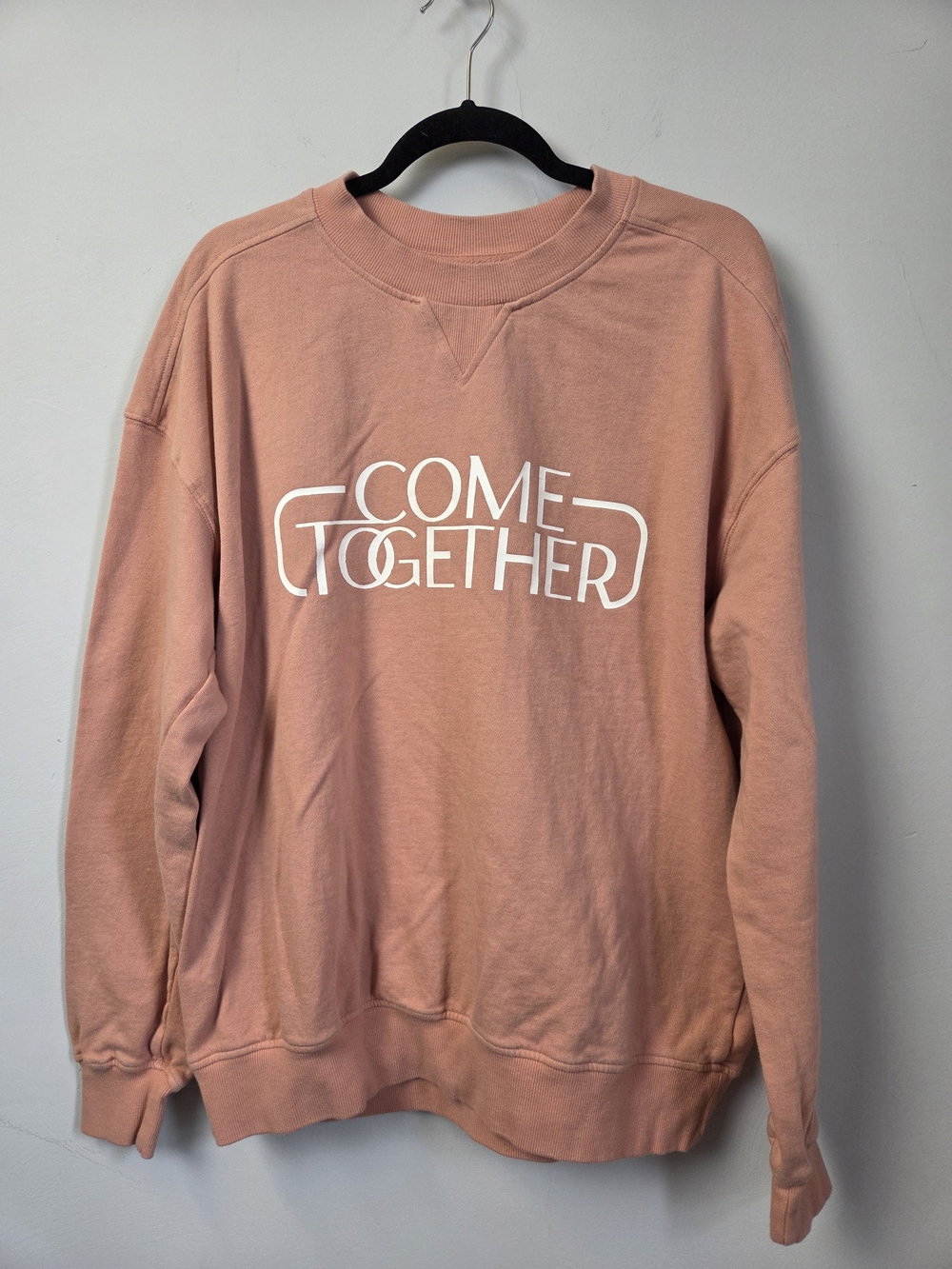 Come Together Pink Crewneck Sweatshirt - Unbranded